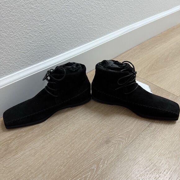 NEW TOTEME ‘The High Top’ Suede Loafers Moccasins Boot Black Sz 37 / 7 6.5 $660+ - Picture 10 of 16